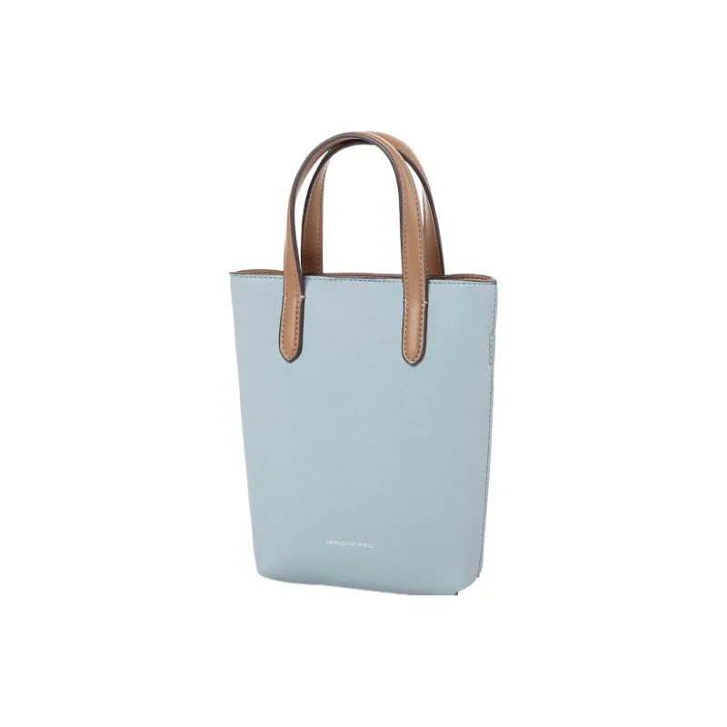 SAMSONITE Polyurethane Bucket Bag Handbag Shoulder Bag Crossbody Bag Mini Women's Lake Blue Color-1