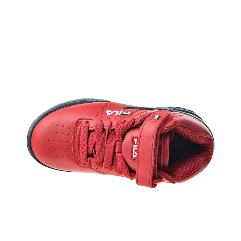 FILA F-13V Leather Synthetic 'Red Navy'-3