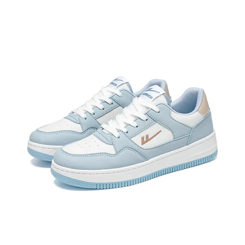 Warrior Air Force 1 Low Top Skateboard Shoes Unisex White Light Blue-2
