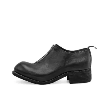 GUIDI Zip front Block heel Shoes