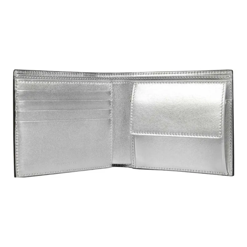 Balenciaga ESSENTIAL Cow Leather Coin Purses Wallets Men's Black & Gray-1