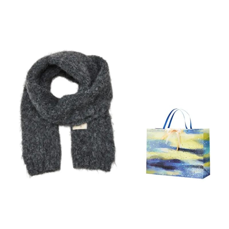MUYKUY Knit Scarves Unisex-18