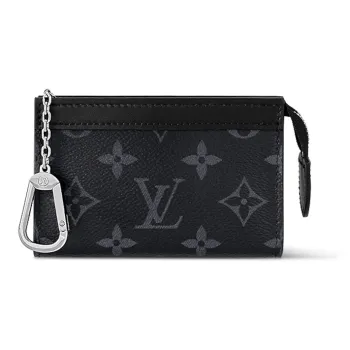 LOUIS VUITTON Key Pouch Voyage Monogram Eclipse
