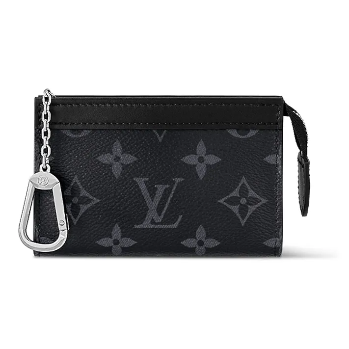 LOUIS VUITTON Key Pouch Voyage Monogram Eclipse-0