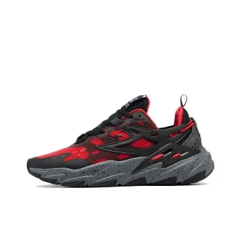 FILA Ray Tracer Cushioning Anti-Slip And Wear-Resistant Mid-Top Casual Shoes Men's Red