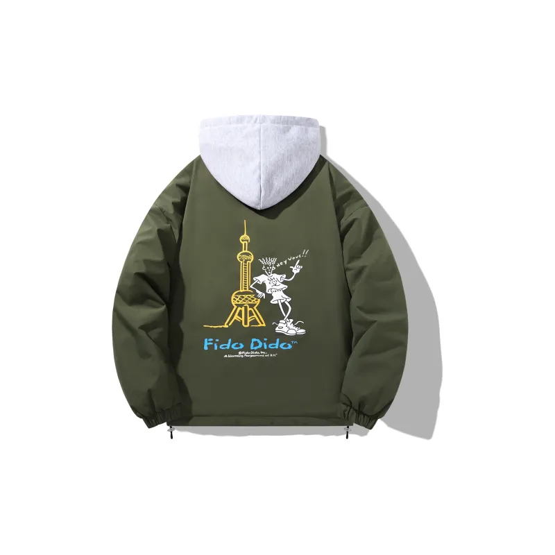 FIDO DIDO Puffer Jackets Unisex-7