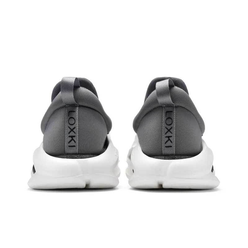 LOXKI Low Top Casual Shoes Unisex Black-10