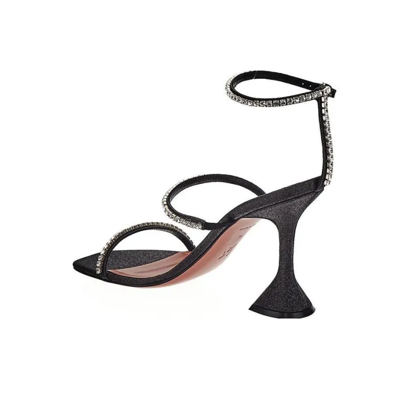 AMINA MUADDI Gilda 95mm Suede Sandals-4