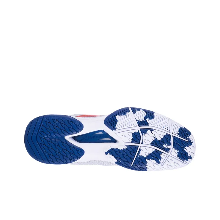 Babolat Anti-Slip Wear-Resistant Low-Top Tennis Shoes Men's White Blue-4
