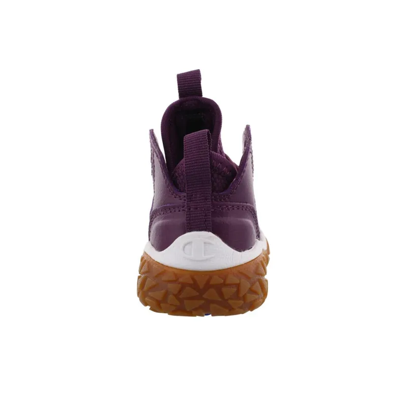 Champion Tank Grid Cushioning Wear Resistant Low Top Casual Shoes Women's Purple Brown-4
