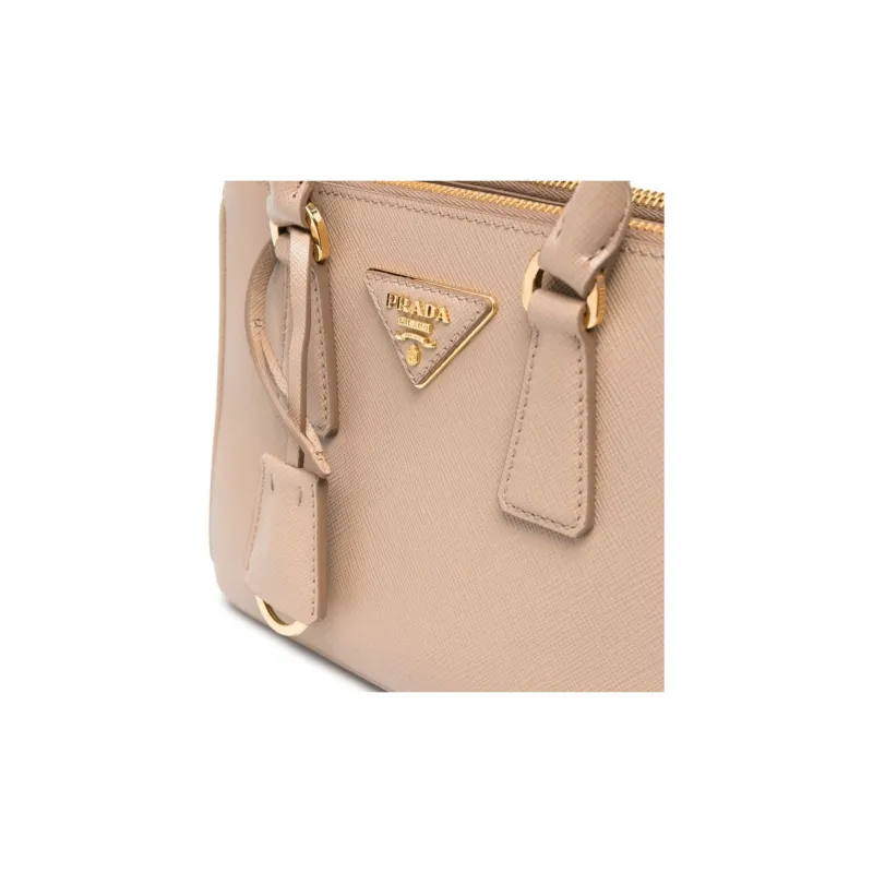 PRADA Galleria Killer Bag Leather Shoulder Bag Crossbody Bag Handbag Mini Women's Sandy Beige-2