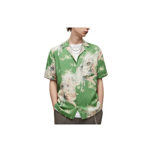 ALLSAINTS Shirts Men Basil Green