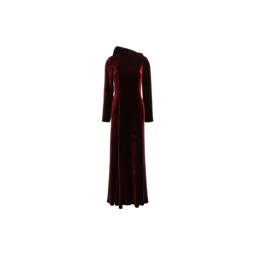 ALBERTA FERRETTI Long-Sleeved Dresses Women's Dark Red