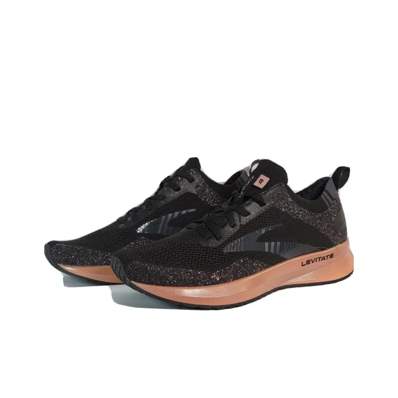 Brooks Levitate 4 Cushioning, Wear Resistant Low Top Casual Running Shoes Women's Black Gray-2