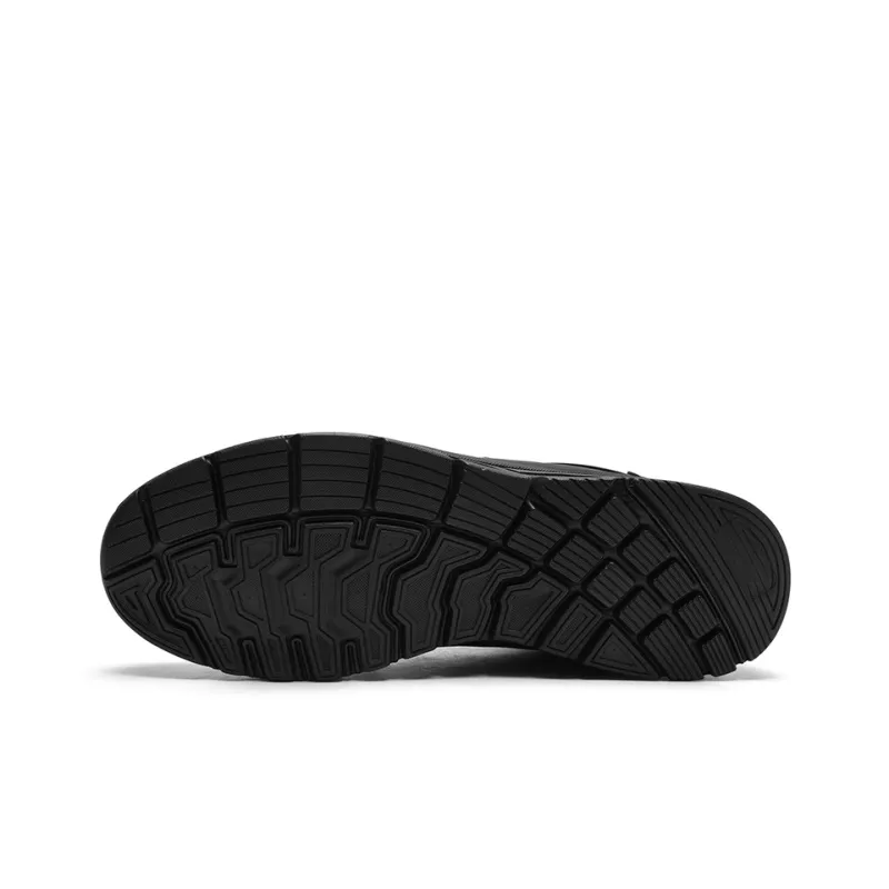 K bird Cushioned Slip Resistant Water Resistant Low Top Running Shoes Men's Black Gold-4
