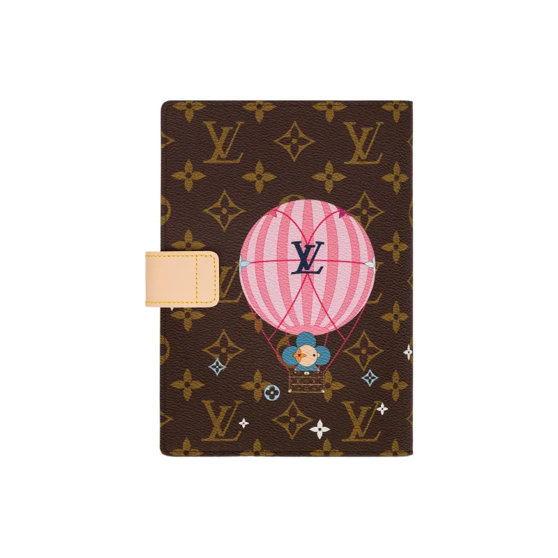 LOUIS VUITTON Coated Canvas Notebook Sleeve Bag Accessory Unisex Brown-1