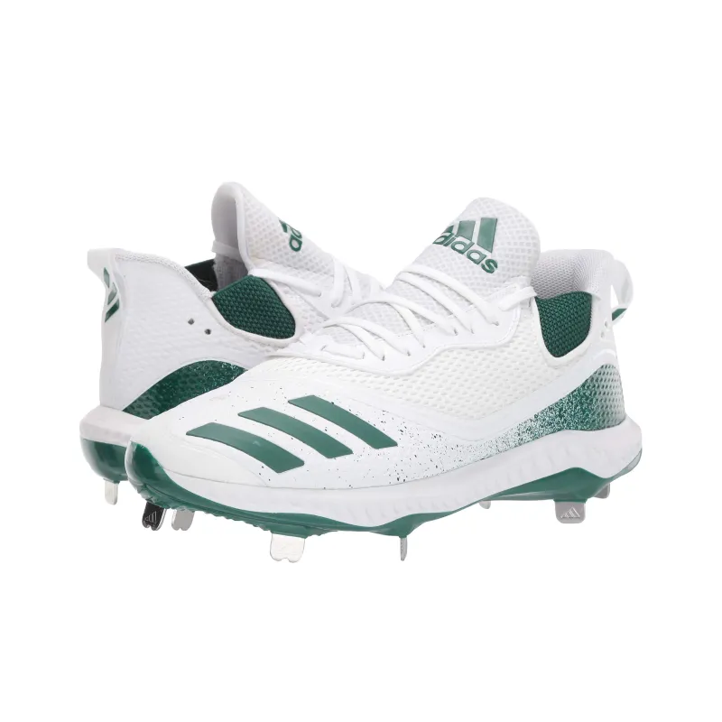 Adidas Adizero AG Rubber Short Studs Durable Breathable Soccer Shoes Unisex White-2