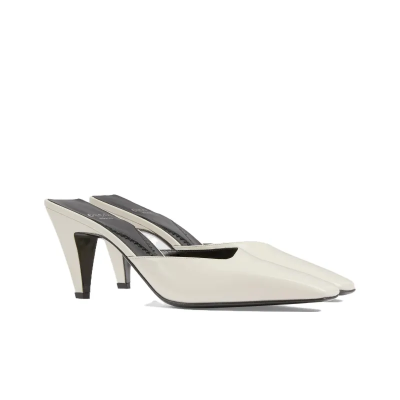 GUCCI Closed Toe Slippers Women's White-1