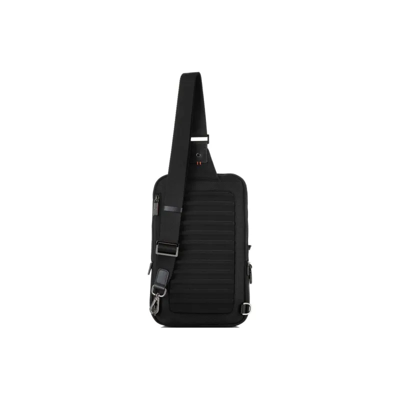 SAMSONITE VERON II Nylon And Leather Sling Bag Fanny Pack Shoulder Bag Crossbody Bag Men's Black-2