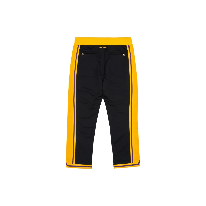 Mitchell Ness Casual Pants Men Black Yellow-1