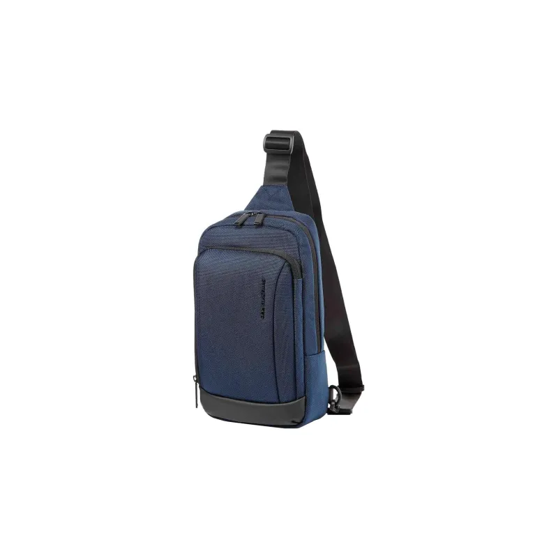 SAMSONITE Polyester Fanny Pack One Shoulder Crossbody Bag Sling Bag Men's Marine Blue-1