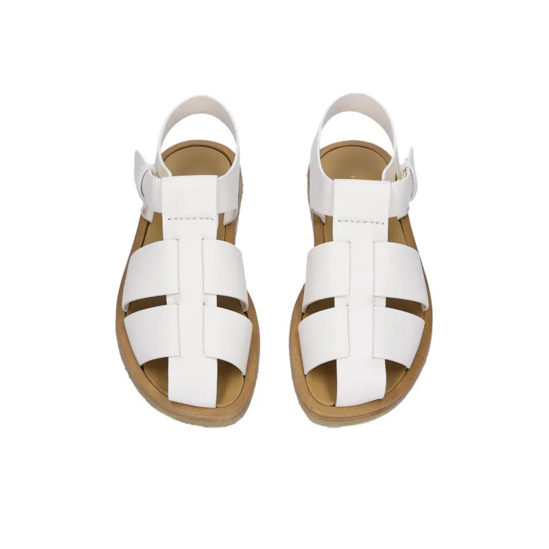 THE ROW Caged Design Leather Sandals-2