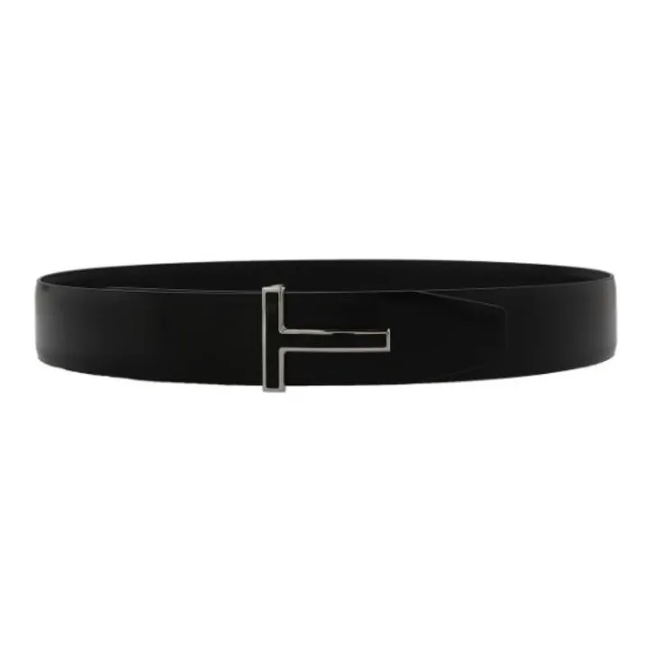 TOM FORD Logo Plaque Reversible Belt-0