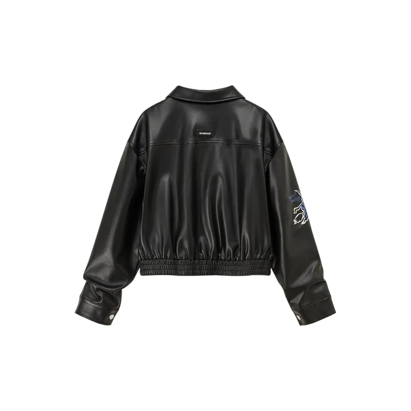 NO ONE ELSE Leather Jackets Women's Black-1