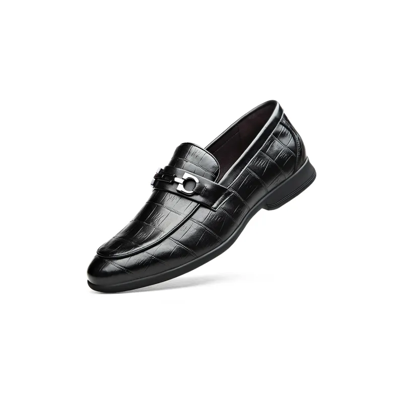 Romon Loafers Men Low Top Black-1
