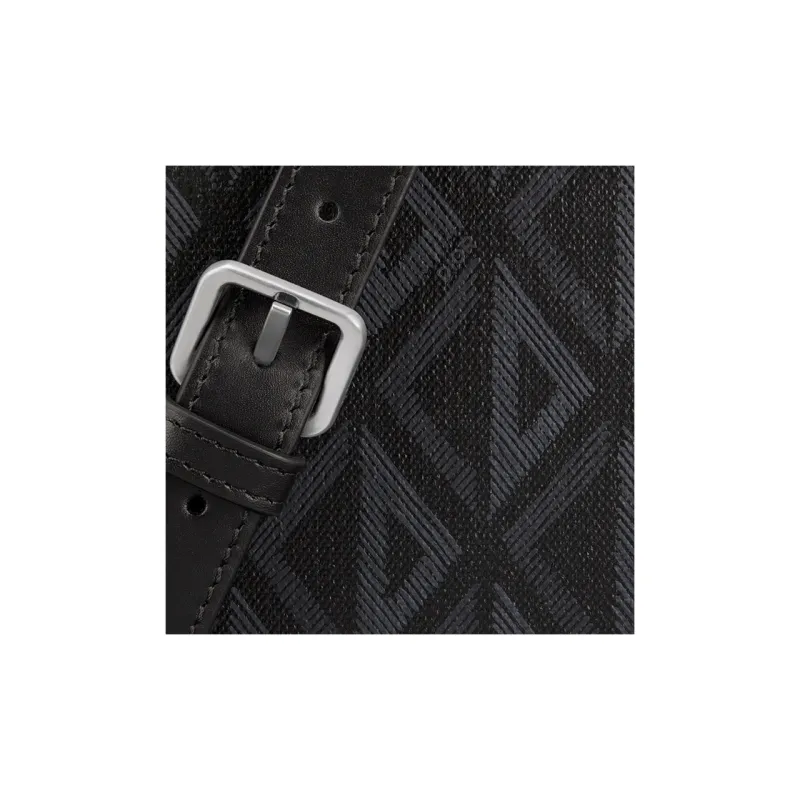DIOR Lock Cow Leather Shoulder Bag Crossbody Bag Men's Black-4