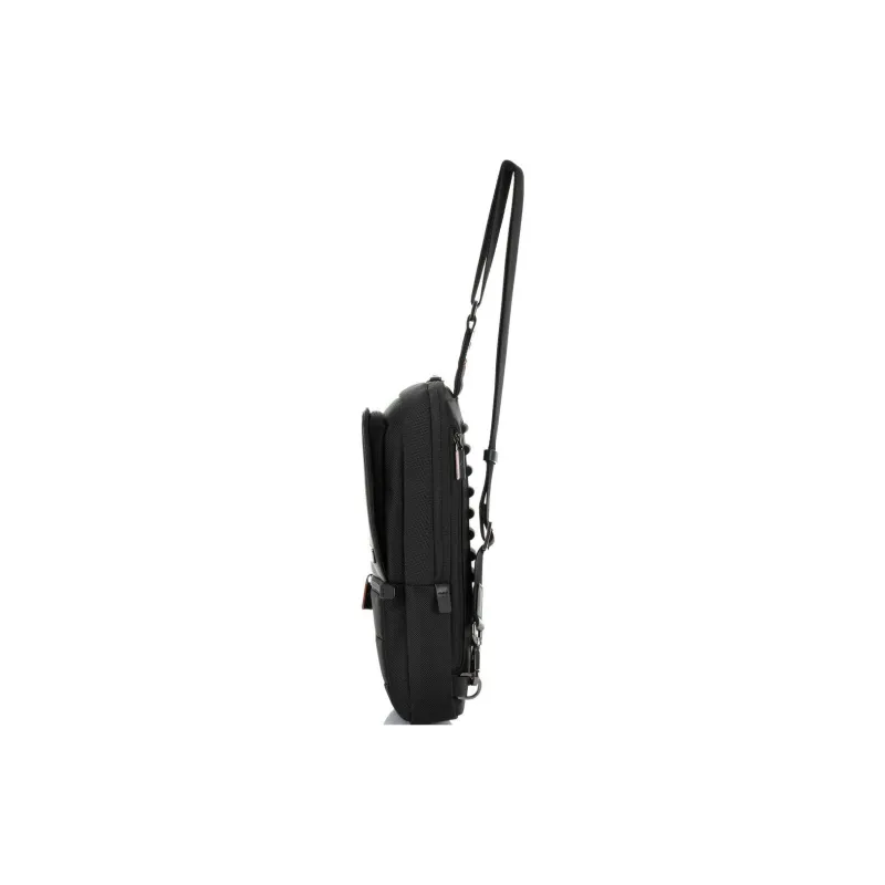SAMSONITE VERON II Nylon And Leather Sling Bag Fanny Pack Shoulder Bag Crossbody Bag Men's Black-4