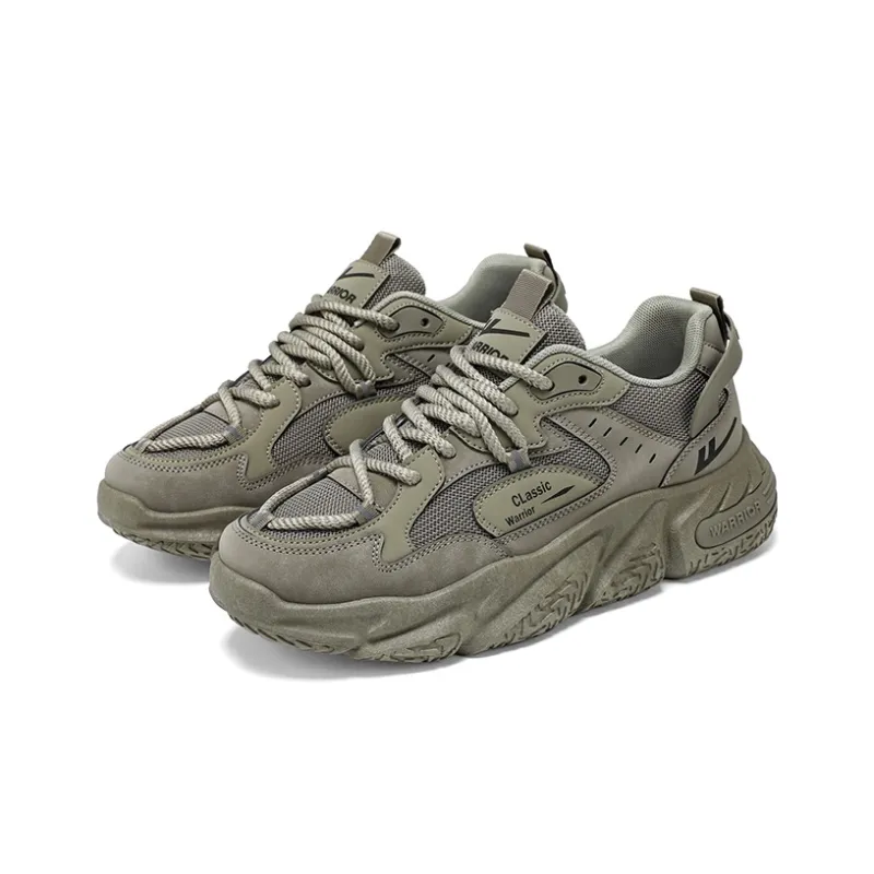Warrior Breathable Low-Top Chunky Sneakers Men's-2