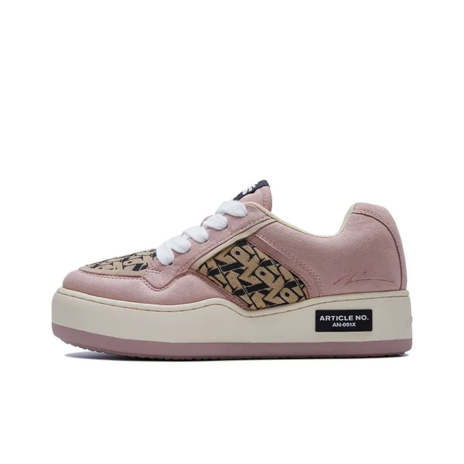 ARTICLE NO. 051X Low Top Skateboard Shoes Unisex Smoky Pink-0