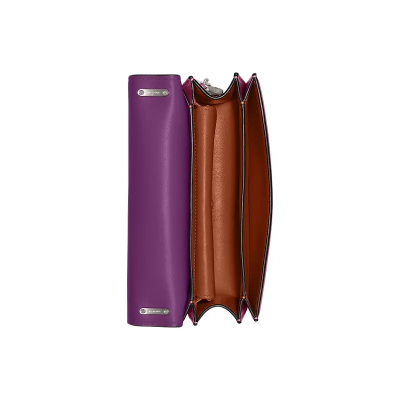 COACH Bandit Calfskin Crossbody Bag Shoulder Bag Women's Dark Plum-3