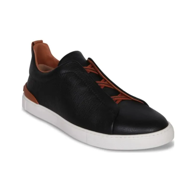 Zegna Triple-stitch Low-top Sneakers-2