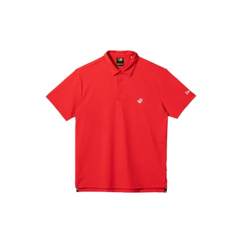 New Era Polo Shirts Men Red