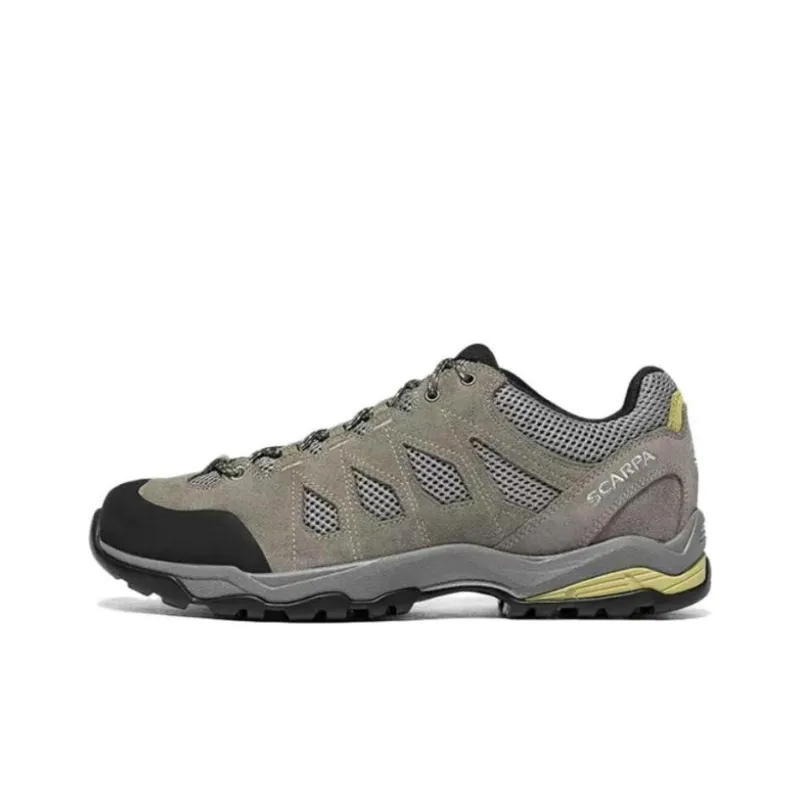 SCARPA Moraine Outdoor Shoes Men Low Top Umber & Bamboo Green-0