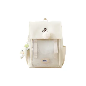 Deli Bear Nylon Backpack Women's Green/Pink/Purple/Brown/Ecru/Black