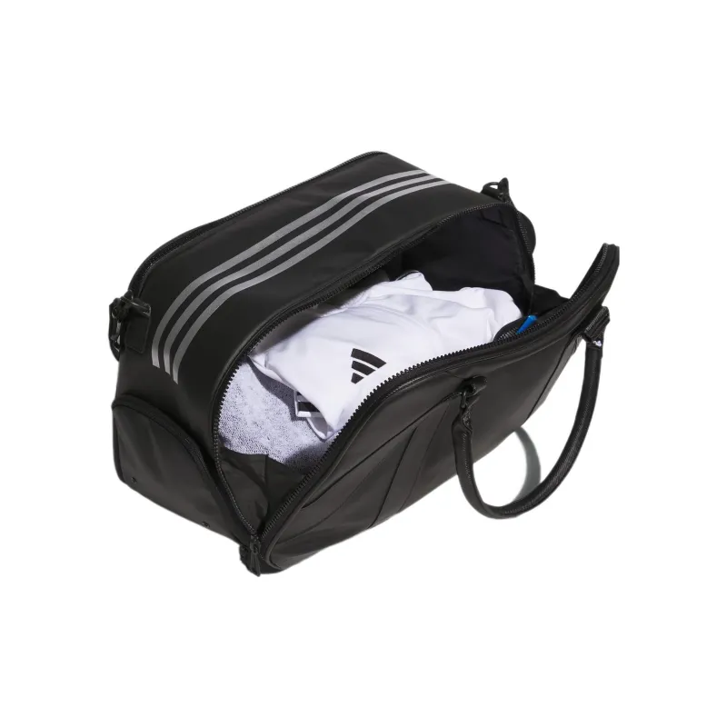 Adidas Polyurethane Faux Leather Shoulder Bag, Crossbody Bag, Handbag Regular Men's Black-3