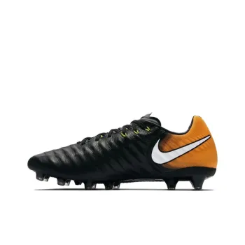 Nike TIEMPO LEGACY 3 AG Rubber Short Studs Slip-Resistant Soccer Shoes Men's Black Orange
