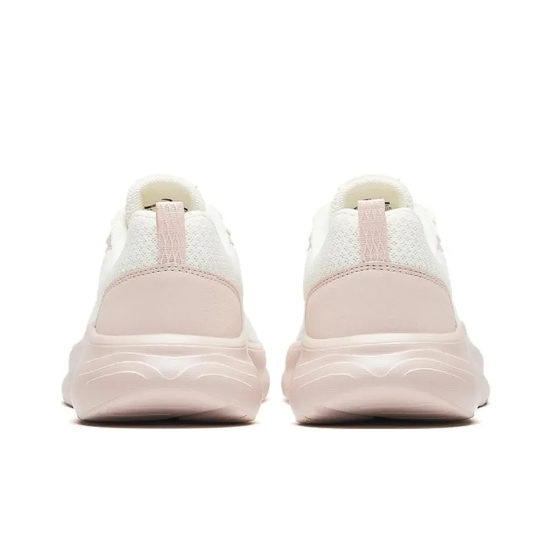 Anta Running Collection Wear-Resistant Low-Top Casual Running Shoes Women's Ivory White Lotus Grey-3