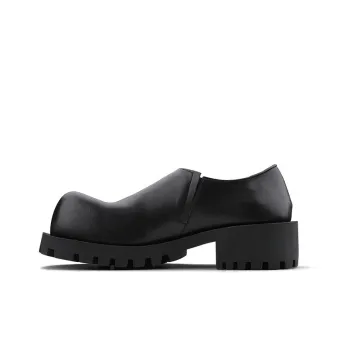 HANQIAORIJI Black Blood Series Loafers Men's Black