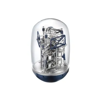 ULYSSE NARDIN· Manual Mechanical Movement Desk Clock Unisex Silver 9023-900LE-3A-BLUE