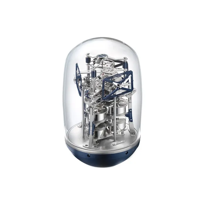 ULYSSE NARDIN· Manual Mechanical Movement Desk Clock Unisex Silver 9023-900LE-3A-BLUE-0