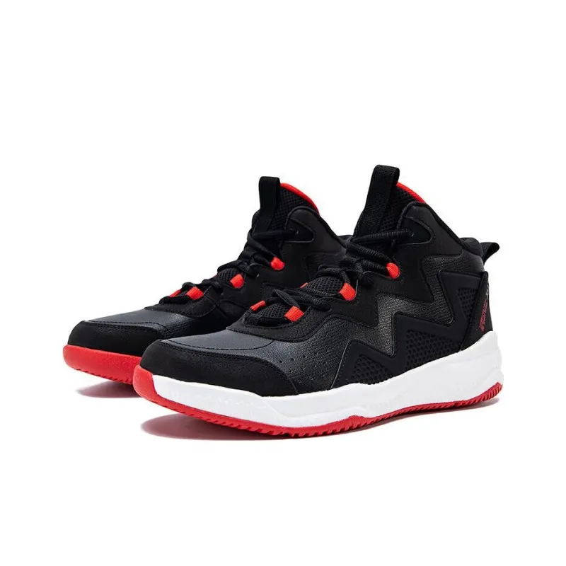 361° Abrasion Resistant Rebound High Top Basketball Shoes Men's Black-2
