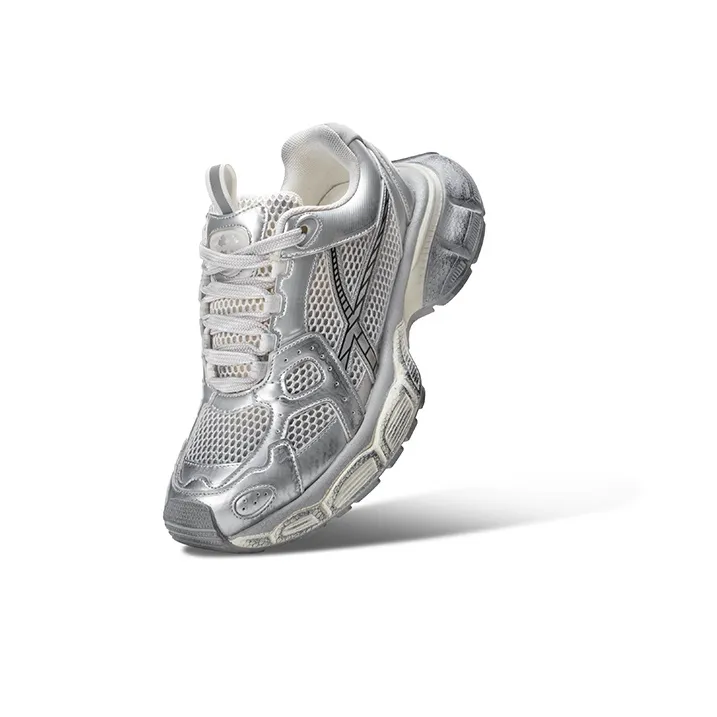 HART DAVIS X103 Series Chunky Sneakers Unisex Low Top Silver-1