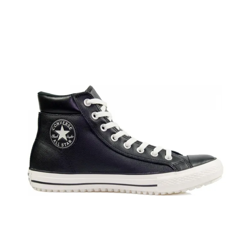Converse Chuck Taylor All Star Boot High Top Leather 'Black'-1