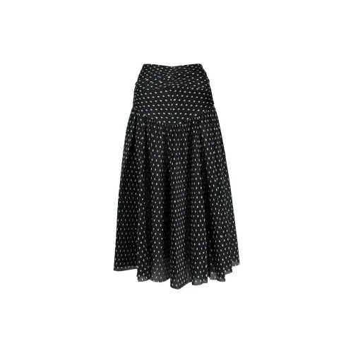 Zimmermann Polka-dot Print Pleated Skirt