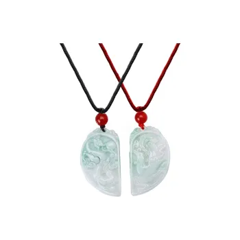 Best Wishes Bean Type Jadeite Necklaces Unisex