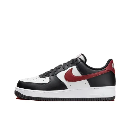 Nike Air Force 1 '07 'Black Dark Team Red'